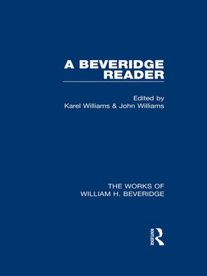 cover image of A Beveridge Reader (Works of William H. Beveridge)